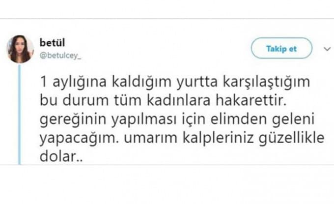 "Yurtta şort giydiği için ifadesi alındı" iddiası