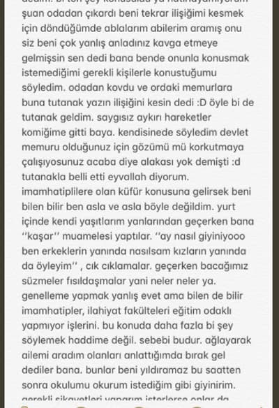 "Yurtta şort giydiği için ifadesi alındı" iddiası